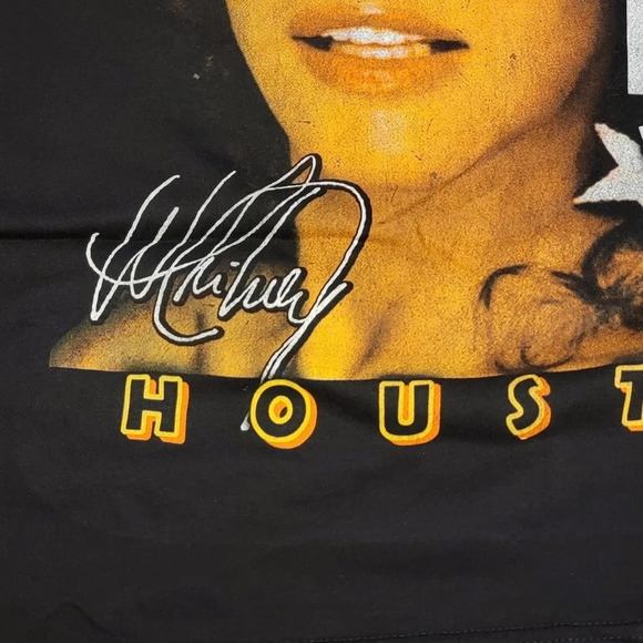 WHIT NIT INC WHITNEY HOUSTON Women's Graphic Concert Cotton T-shirt Size Large - Picture 10 of 12